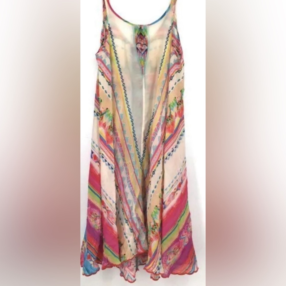 JOHNNY WAS TAHLEAH DRESS SMALL colorful floral floaty flowy comfy - Picture 12 of 14